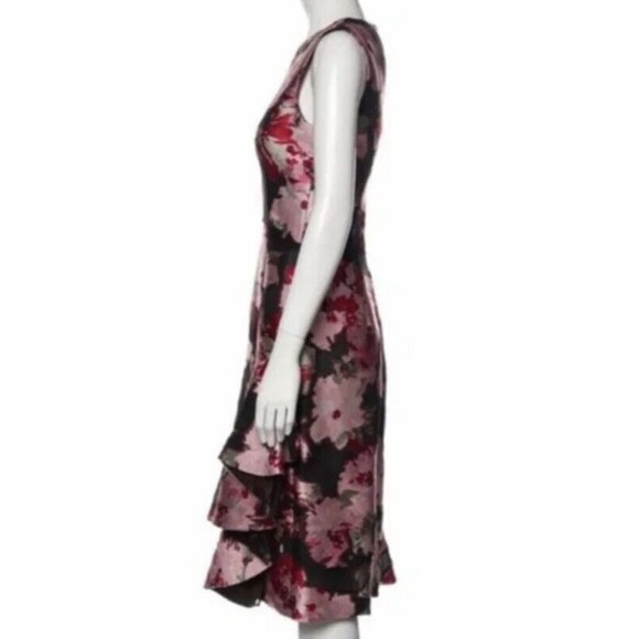 NWT Alexander McQueen Floral Print Dress Size 42 $7700 - Picture 5 of 9